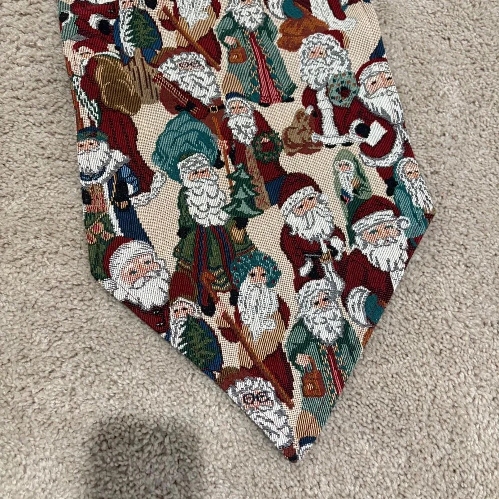 Festive Santa Claus Tapestry Christmas Holiday Table Runner‎ Approx 70x12.5